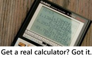 His Math Teacher Allowed Calculators For An Exam, But When He Brought One Shaped Like A Phone She Demanded He Bring A “Real” One Instead