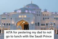 Dad Gets Invited To Lunch With A “Saudi Prince” But His Concerned Child Tries To Warn Him About A Potential Scam