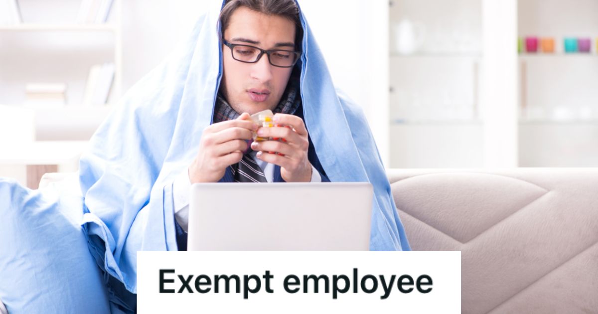 Sick Employee’s Boss Allowed Him To Work From Home But Only For Half A Day, But He Managed To Still Get Paid In Full » TwistedSifter