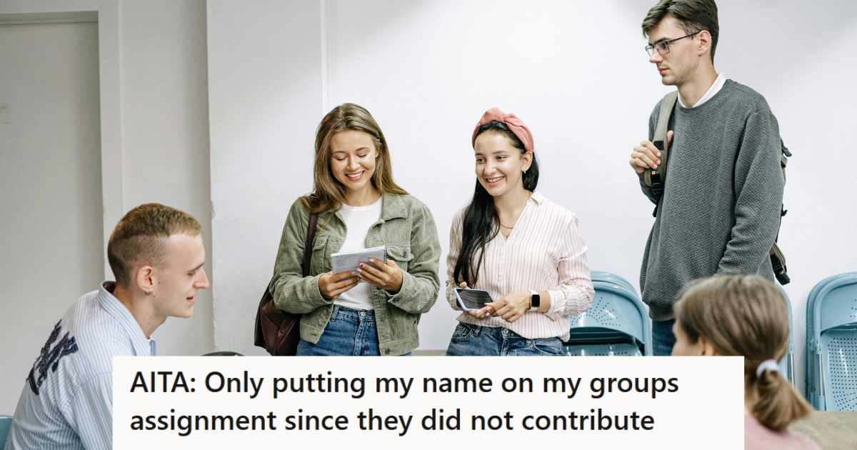 Entitled Group Project Students Refused To Make An Effort In A Class Assignment, So He Didn’t Write Their Names On The Project Sheet » TwistedSifter