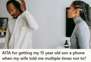 His Controlling Wife Wouldn’t Let His Teen Son Have A Phone, So He Decided To Sneak One For Him Even Though He Knew She Would Freak Out