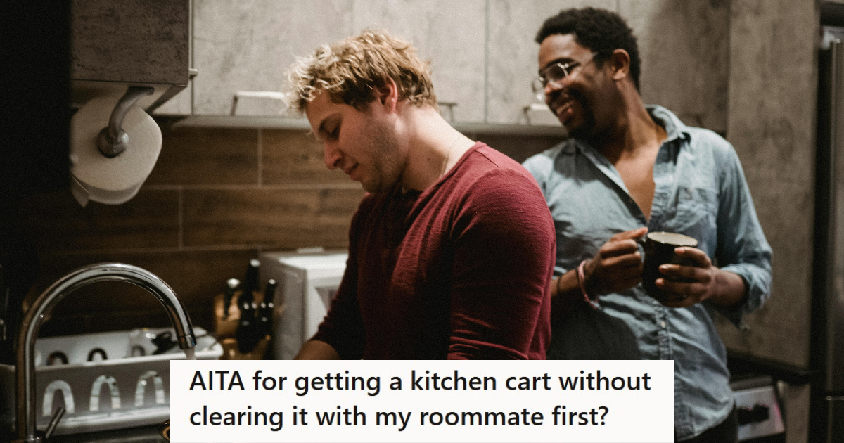 His Messy Roommate Wouldn’t Make Room For Him In The Kitchen, But She Didn’t Like The Cart He Bought For More Storage Space, Either » TwistedSifter