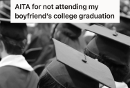 Her Boyfriend Really Wants Her To Attend His College Graduation, But In Order To Go She Would Have To Miss One Of Her Final Exams