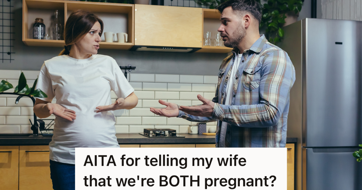 Husband Tells His Pregnant Wife That He’s Working More Hours So It’s Basically Like They’re Both Pregnant. Now She’s Giving Him The Silent Treatment. » TwistedSifter