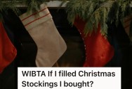 Mother-in-Law Wants to Fill Custom Christmas Stockings, But Daughter-in-Law Wants To Be The Only One To Fill Her Kids’ Stockings