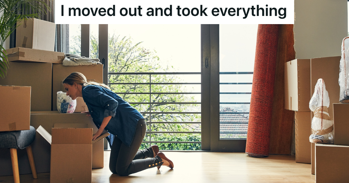 Her Roommates Wanted Her To Move Out Because They Wanted One Of Their Boyfriends To Move In, So She Left With Everything She Had Ever Bought For The House » TwistedSifter