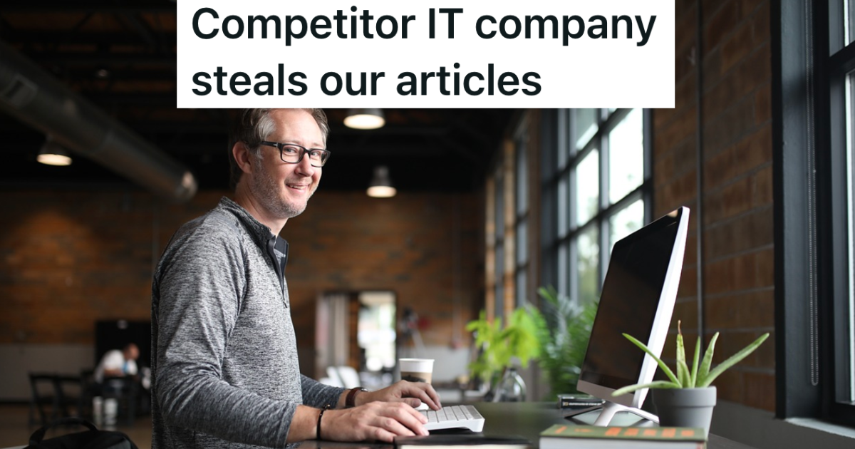 IT Company Found Out That A Web Hosting Business Had Stolen Some Of Their Online Content, So They Wrote A Press Release Thanking The Thieving Company For Endorsing Them » TwistedSifter