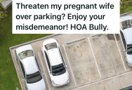 HOA Bully Constantly Takes Two Parking Spaces With Her Car And Threatens His Pregnant Wife, So They Call The Police And Get Her Arrested