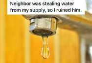 Homeowner Found Out The Neighbor Was Stealing Their Water, So He Turned Off The Supply And Ruined Their Only Source Of Income