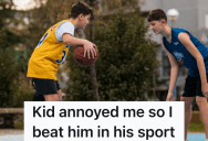 Teen Boy Has His Sights Set On Playing Professional Basketball, So Another Boy Challenges Him To A 1-On-1 Game And Crushes His Dreams