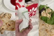 ‘There’s nothing in here, and they’ve never been more expensive.’ – A Chick-fil-A Customer Wasn’t Happy About Her $17 Chicken Wrap