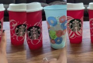 Starbucks Customer Sounded Off About The Red Tumbler Cups. – ‘You’re not supposed to have 25 of them.’