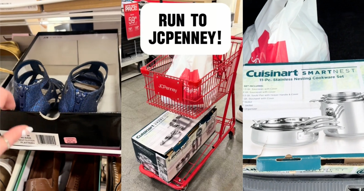 JCPenney Shopper Talked About The Great Deals She Got On Sale Items At A Store Source: TikTok/@savingswithsavv