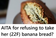 Employee Doesn’t Like Banana Bread, But When His Coworker Made One Especially For Him, He Was More Than A Little Awkward