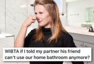 Unwelcome Odors Took Over Their Bathroom, So Woman Debated Banning Her Husband’s Business Partner From Using It