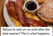Family Misses Breakfast Deal After Staff Delays Service, So Dad Leaves A $2.22 Tip To Prove A Point
