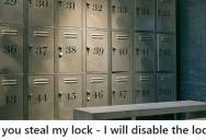 Gym Rat Finds His Stolen Lock On Someone Else’s Locker, So He Superglues It Shut And Leaves The Thief Without Access