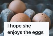 Woman Kept Harassing Her Because She Was Using A Scooter At The Grocery Store, So She Made Sure The Eggs The Woman Got Were Broken