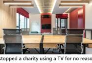 Charity Spends $50K On New TVs, So Frustrated Charity Worker Blocks Them With A Sticker To Improve Efficiency