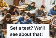 Strict Teacher Announced She Will Be Giving A Long Test To Her Class, But Another Teacher Forced Her To Cancel It