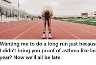 Her Teacher Demanded She Run Despite Her Asthma, So She Took Her Sweet Time And They Were All Late For Their Next Class