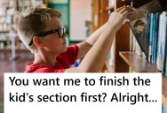 12-Year-Old Was Told He Could Only Have Access To The Main Collection Of The Library If He Finished Reading The Kids’s Section First