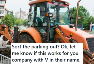 A Telecom Company Parked Their Truck In His Private Spot And Refused To Move, So He Positioned His Vehicles To Block Them In And Beat Them At Their Own Game