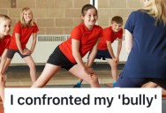 Girl Bullied Another Student At School, So During Gym Class The Victim Confronted The Bully And Made Her Apologize