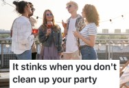 Neighbors Didn’t Clean Up Their Mess After A Rooftop Party, So People In The Next Building Made Sure To Leave The Neighbors A Stinky Surprise