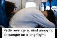 A Teenager Was Rude To Him On A Very Long Flight, So He Paid Him Back By Blocking His Bathroom Access