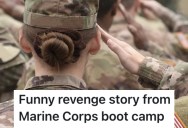 She Gave Another Recruit In A Marines Boot Camp A Hard Time, So The Recruit Grossed Her Out And Made Her Scream