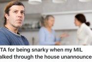 His Mother-In-Law Won’t Stop Coming Into Their House, So He Finally Snapped And Made A Rude Comment About It