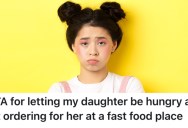 His Anxious Daughter Wouldn’t Order Her Own Food, So He Decided To Let Her Go Hungry Instead Of Ordering For Her