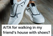 He Refuses To Take Off His Shoes In His Friend’s House Because His Feet Get Filthy, So He Leaves When The Friend Insists