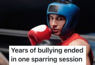 Student Was Constantly Bullied By A Group Of Guys, So He Trained At Boxing And Taught One Of Them A Lesson During A Sparring Session