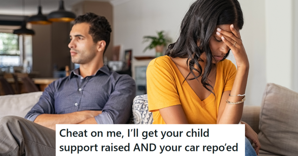 When She Found Out Her Husband Was Not Only Lazy But Also Cheating On Her, She Divorced Him, Made Sure That His Car Was Repossessed And His Child Support Went Up