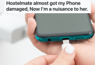Woman Plugs Her Phone In To Charge Before She Goes To Breakfast At A Hostel, But When She Comes Back She Discovers Her Phone Plugged Into A Broken Charger