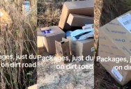 A TikTokker Found FedEx Packages Dumped On A Dirt Road. – ‘Chewy, Walmart might want to use different carrier.’