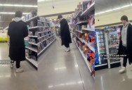 Walmart Shopper Was Not Pleased When Someone Following Him In A Store Turned Out To Be An Employee