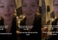 Server Said She Knows What It Means When Customers Leave Checks Face Down After Paying