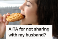 Mother Is Always Forced To Share Her Snacks With The Kids, So When Husband Asks For Her Cookies She Loses Her Cool