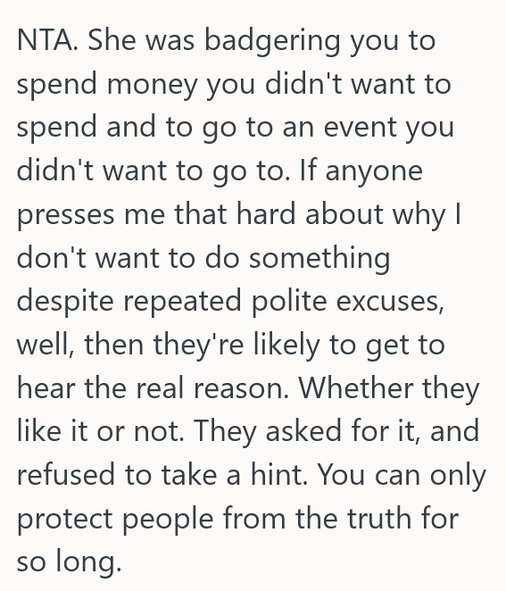 2025 02 25 18 46 27 Her Friend Tried To Guilt Her Into Buying A Ticket To Her Expensive Upcoming Concert, But She Told Her Friend That She Wasnt a Real Artist