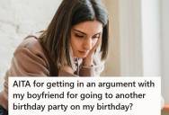 Her Boyfriend Left Her Birthday Celebration Early To Attend Another Party, And She Can’t Believe He Thought It Was Okay