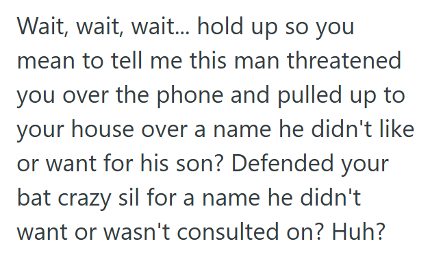 Comment 1 79 Couple Made The Mistake Of Telling Sister In Law The Name They Picked For Their Child, And She Stole The Name. But When The Couple Stuck With The Name They Had Chosen, She Got Upset.