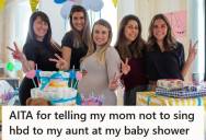 Her Family Planned A Surprise Birthday Celebration For Her Aunt At Her Baby Shower Without Asking. But When She Objected They Called Her Selfish.