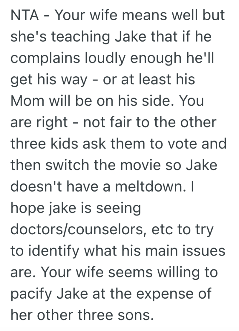 Screenshot 2025 02 25 at 8.42.22 AM e1740491079247 Everyone In The Family Except For One Person Votes To Watch The Same Movie On Family Movie Night, But The Person Who Lost The Vote Gets Very Upset