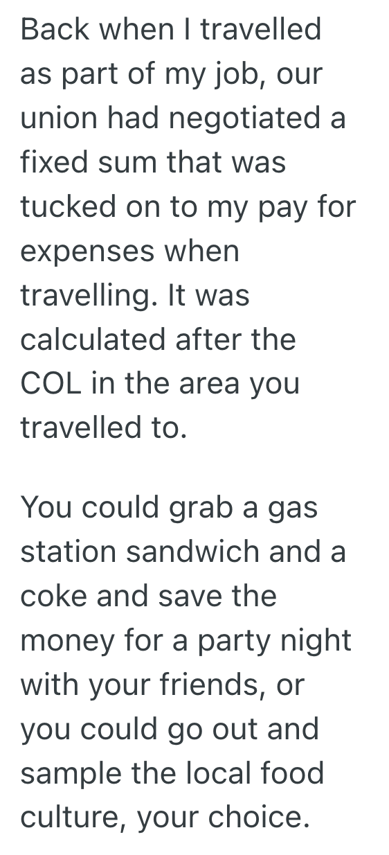 Screenshot 2025 02 27 at 7.51.16 PM Company Criticized Her Cost Saving Strategies While Traveling, So She Started Treating Herself To A Five Star Feast Every Night