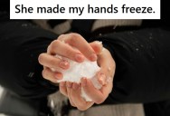 His Girlfriend Pranked Him By Making Him Pose With A Snowball For Too Long, So He Played The Long Game And Got His Revenge The Next Winter