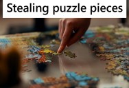 They Broke Up And He Took The Cat, So She Made Sure He Would Never Have The Satisfaction Of Completing A Custom Puzzle They Had Made Of Their Cat