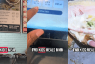 Jersey Mike’s Customer Shows How You Can Get A Lot Of Food If You Order Kids Meals
